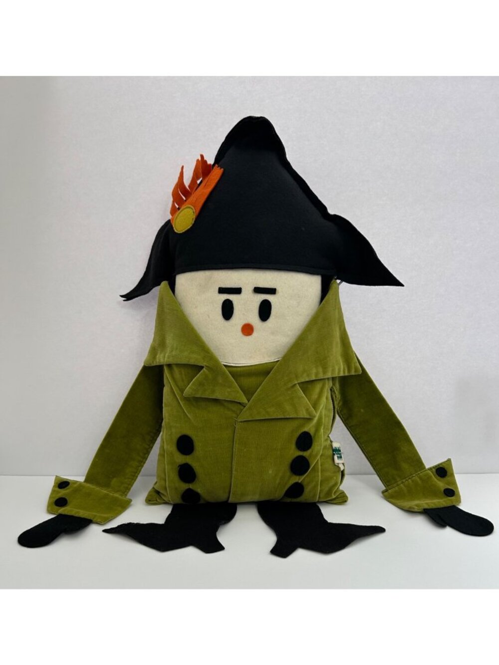 1960s Brentwood Originals Pillow Gang Napoleon Plush Velvet Kitsch Rare Pop-art